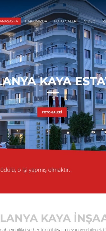 Alanyakayaestate Web Tasarım Mobil