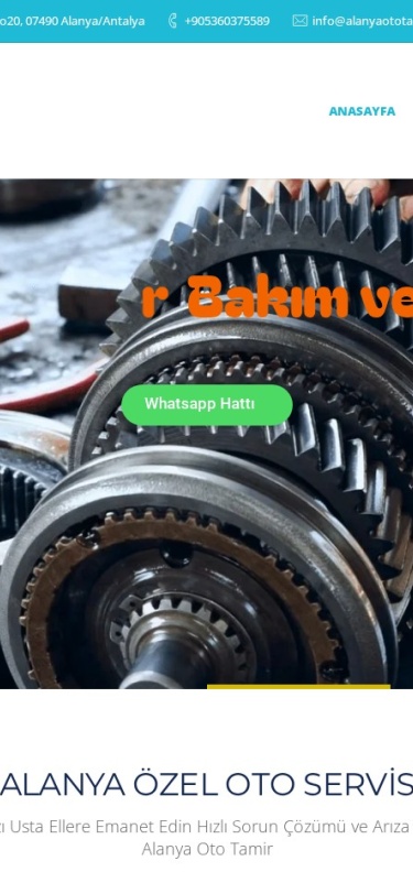Alanyaototamiri Web Tasarım Mobil