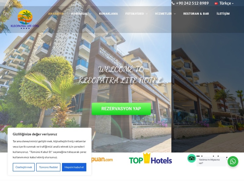 Kleopatralife Web Tasarım Masaüstü
