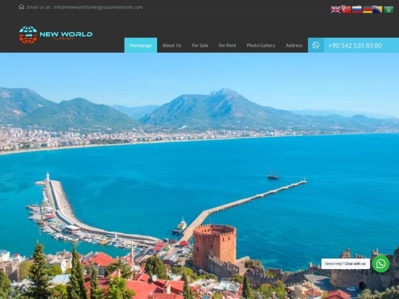 Newworldturkeygrouprealestate Web Tasarım Masaüstü