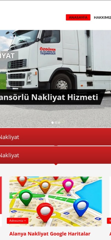 Ozguvennakliyat Web Tasarım Mobil