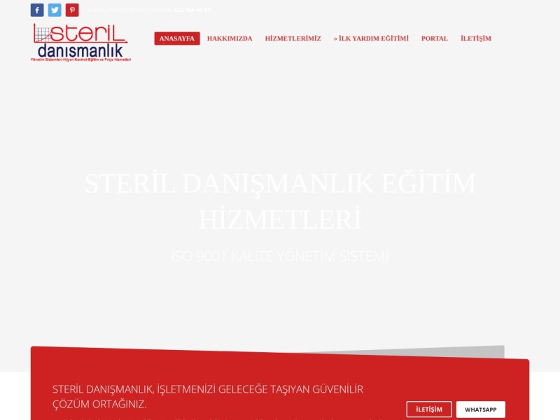 Sterildanismanlik Web Tasarım Masaüstü