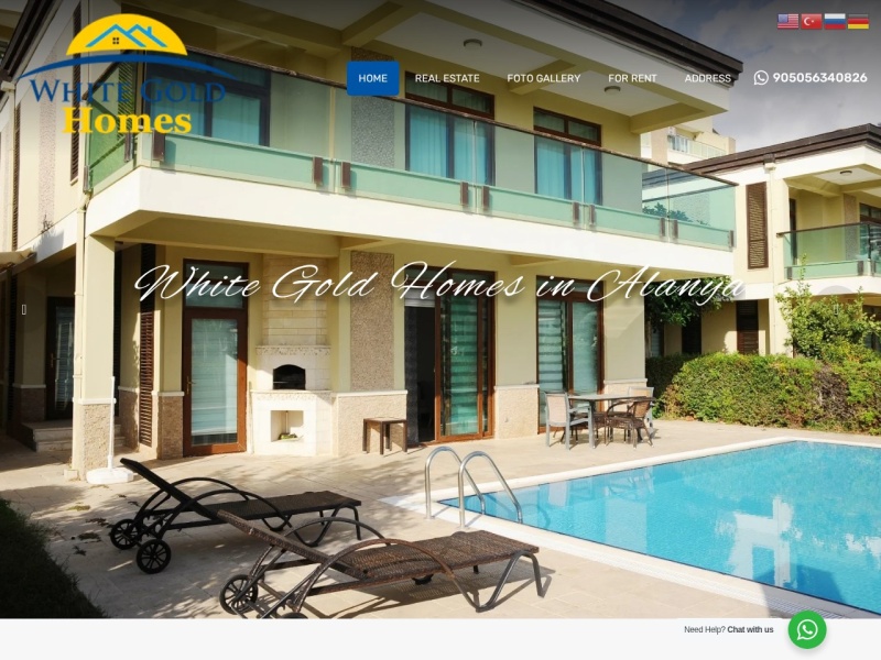 Whitegoldhomes Web Tasarım Masaüstü