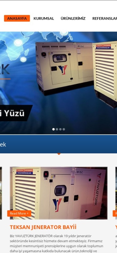 Yavuzturkjenerator Web Tasarım Mobil
